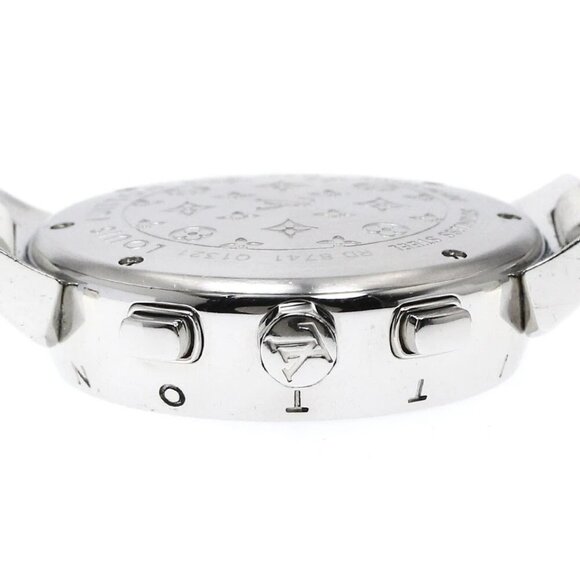 LOUIS VUITTON Tambour Q1321 Chronograph Brown Dial Quartz Boy's Watch - Picture 3 of 8